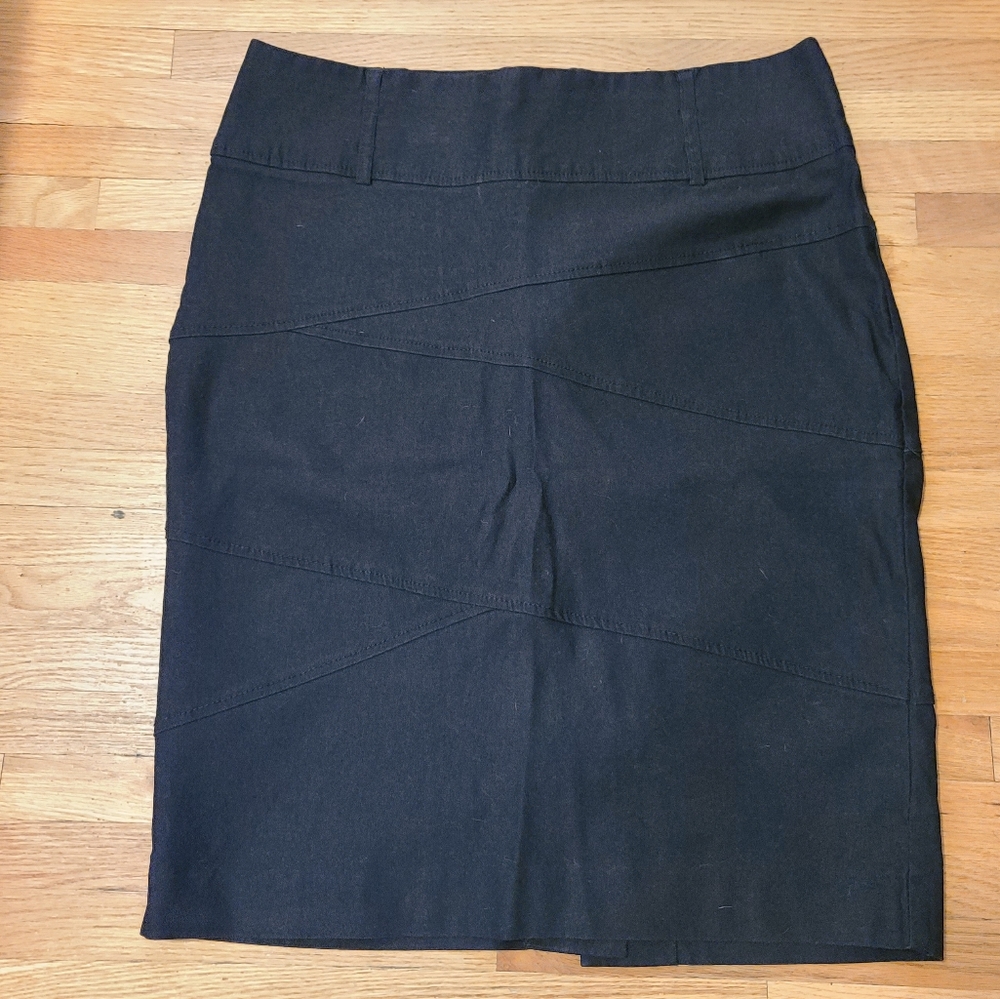 Chado Black Pencil Skirt | Stretch Tailored Fit | Size 13